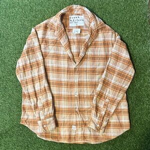 Frank & Eileen “Eileen” Women's Orange and Cream Plaid Shirt